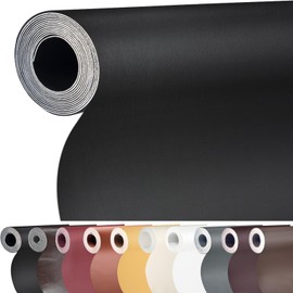 Leather Repair Patch,30 in x 17 in Self Adhesive Leather Repair kit,Leather Patches for Furniture,Couch,Car Seat,Motorcycle seat,Loveseat(Black)