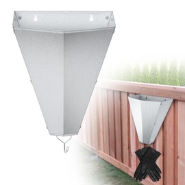 COZOFU Large-Sized Galvanized Steel Chicken Restraining Cone for Poultry, Suitable for Large Layers, Broilers, Roasters, and Turkeys Up to 14 Pounds - Flat-Back Killing Cone, Easy to Clean