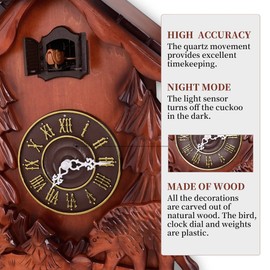 Kendal Cuckoo Clock Vintage Wall Clock Handcrafted Wood Cuckoo Clock MX317