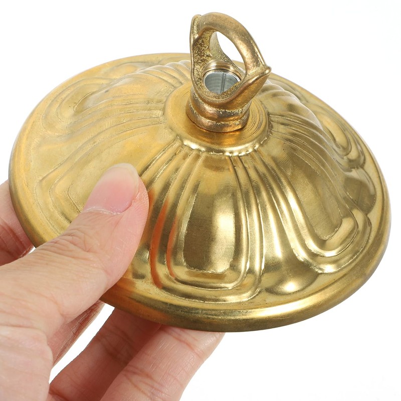 Homoyoyo Antique Style Cast Brass Canopy Light Cover Plate with