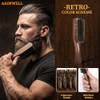 GAINWELL Small Boar Bristle Beard & Hair Brush for Men,