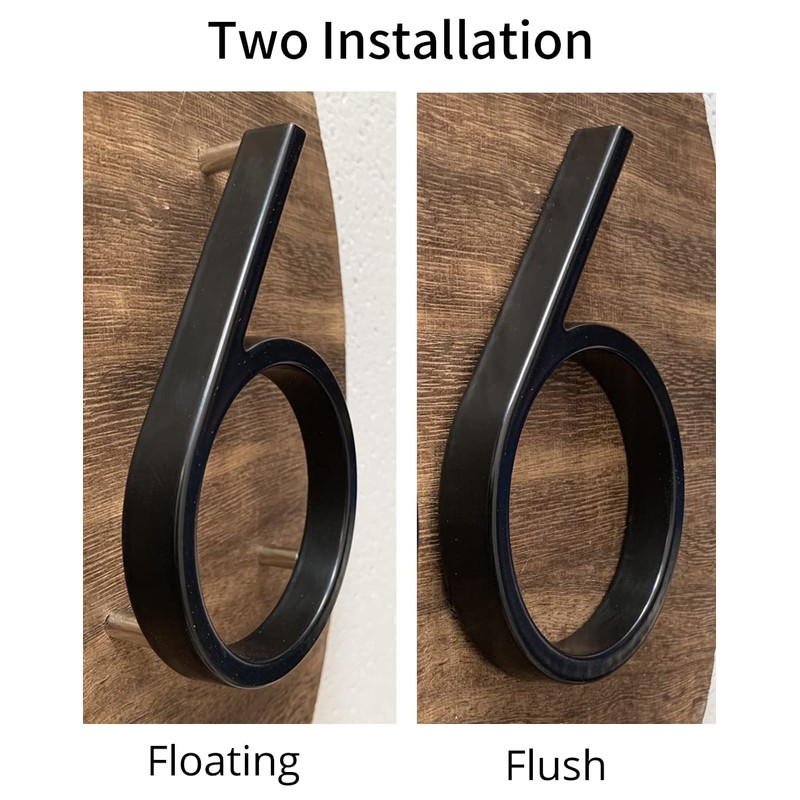 Weforu Modern House Number Sign,5 Inch Door Numbers Signage Plaque