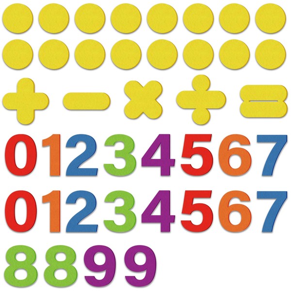 CHEFAN Felt Numbers for Kids, Felt Board Pieces, Precut Felt