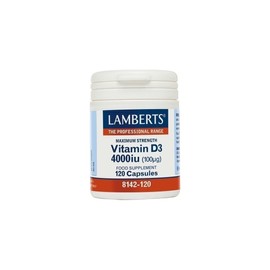 Lamberts Vitamin D3 4000iu 100mg, 120 Capsules