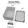 LeMotech IP67 Waterproof Junction Box, ABS Plastic Electrical Box, Dustproof