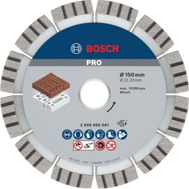 Bosch Professional Diamond Cutting Disc Best for Abrasive, 150 x 22.23 x 2.4 x 12 mm