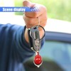 LHDOS Creative Motorcycle Helmet Keychain, 3D Metal Car Key Ring