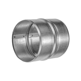 Vent Systems 4'' Inch Galvanized Steel Duct Connector - Round Ventilation Duct Extension - Metal Vent Coupler - Metal Hose Coupling - Galvanised Pipe Connector