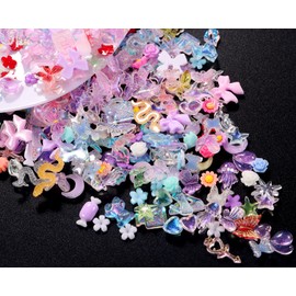 TAMHOO Pack of 250pcs Cute & Sweet 3D Nail Charms for Acrylic Nails, Perfect for Nail Art Decorations & DIY Accessories(Style H)