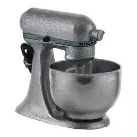 MyTinyWorld Silver Dolls House Miniature Old Style Batter/Dough Mixer