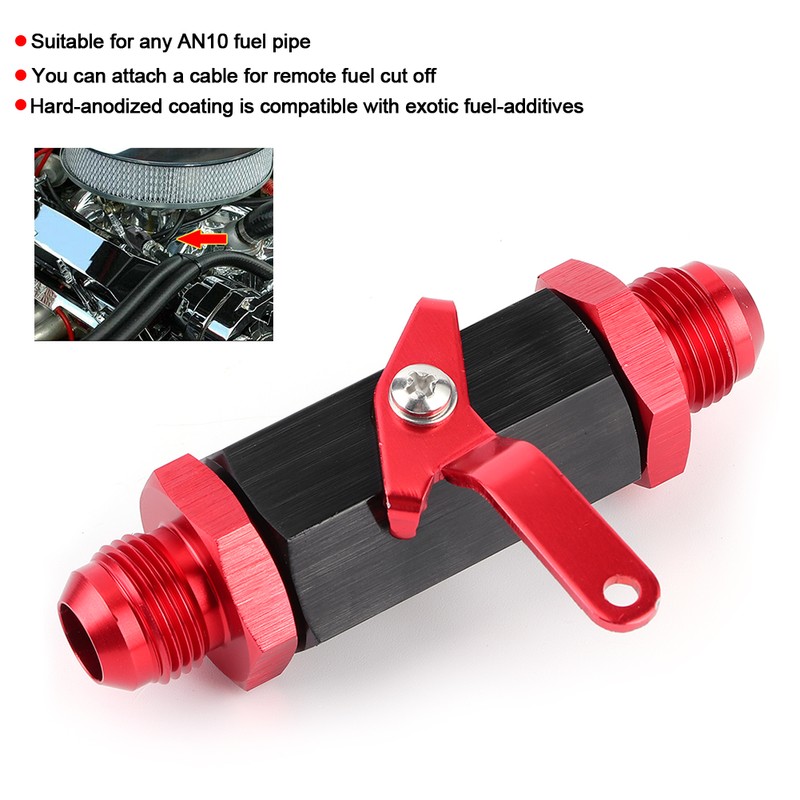 Y974 -10AN Shut Off Check Valve Aluminum Alloy Car Refitting