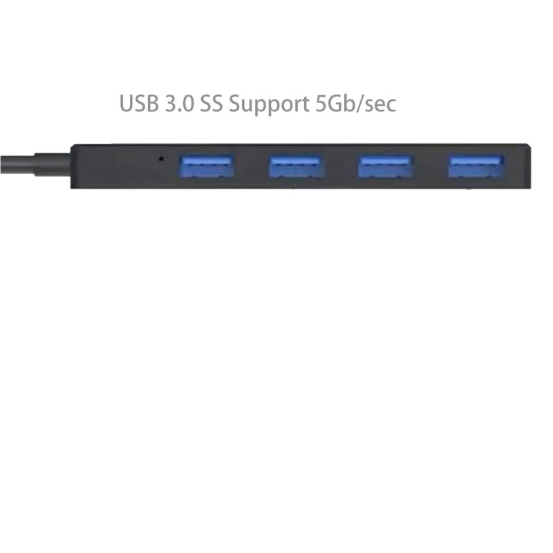 4-Port USB 3.0 Hub, Ultra-Slim Data USB Hub, for MacBook,