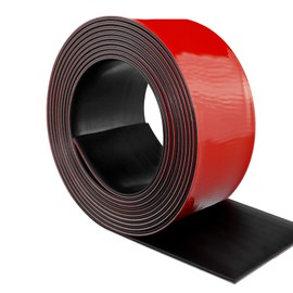 Neoprene Rubber Strips Self Adhesive Solid Rubber Sheets, Rolls & Strips for DIY Gaskets Crafts Pads Seals Warehouse Flooring Rubber Strip with Adhesive Backing (3” Wide x 1/5" Thick x 10' Long)