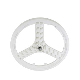Lowrider Bike 20 Plastic 3-Spoke Front Wheel 3/8 Axle White.