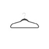 Velvet Hanger in Black Finish 18 Inches - Case of 50