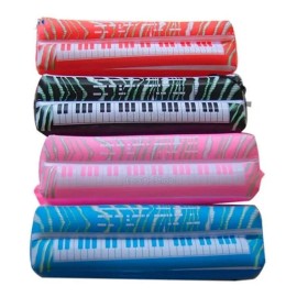 Lecute 10 Teclado Piano Inflable Plastico Grande Batucada Fiesta