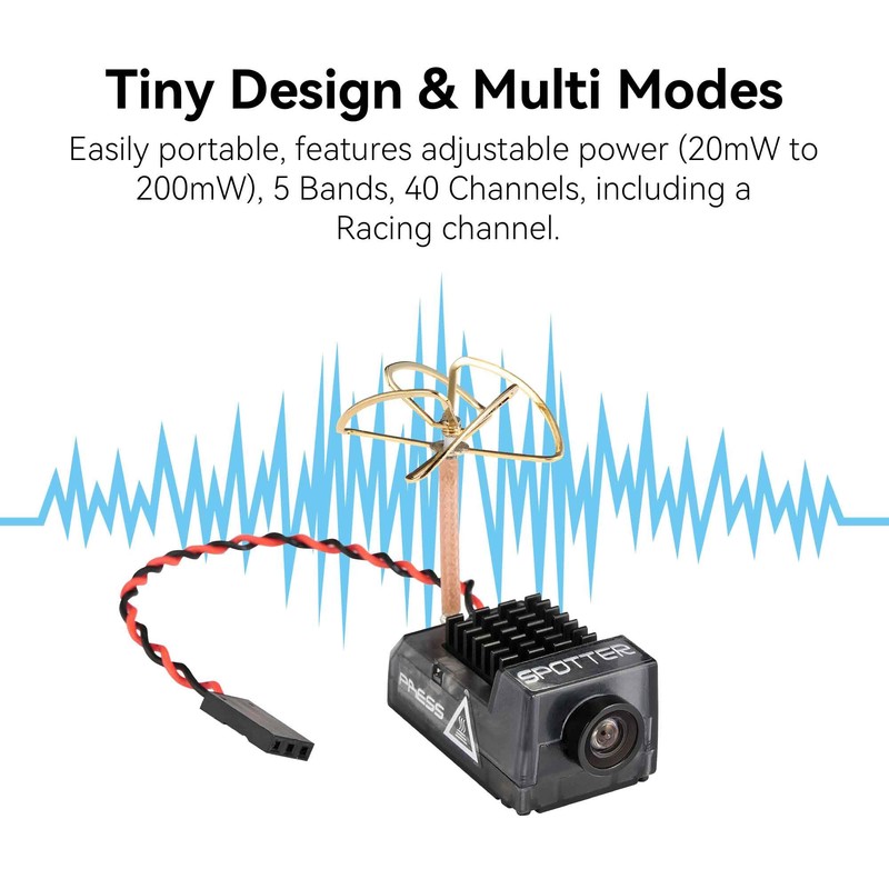 RunCam Spotter V2 FPV Camera and Transmitter,5.8G Micro FPV AIO