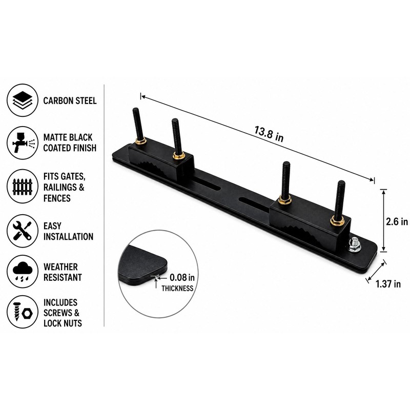 yskjyxgs Fence Mailbox Mounting Bracket,Suitable for Metal Doors and Windows,