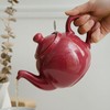 London Pottery Farmhouse Teapot with Infuser, Ceramic, Carmine, 2 Cup