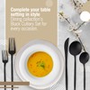 Dining Collection Black Cutlery Set - 40 Count – Combo