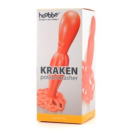 CKB LTD® Red Kraken Squid Themed Plastic Potato Masher - For Mashed Sweet Potatos