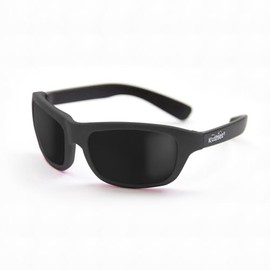 Kushies Baby Sunglasses Safe and Soft, Scratch resistant lenses, Polarized Flexible Frame for Toddler Girls Boys Age 24-60 Months, Black