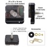 Original Youngtown 12888 High Torque"I" Shaft Clock Movement with Hands,3/10