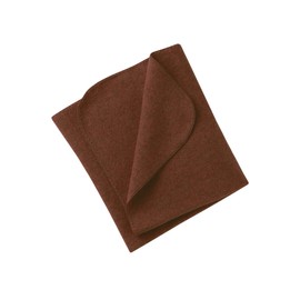 Engel Natur, Baby Fleece Blanket with Shell Edge, 100% Wool (kbT) (80 x 100 cm, Cinnamon Melange), Cinnamon Melange