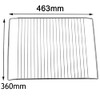 SPARES2GO Wire Shelf Rack for Blomberg Oven Cooker Grill (463mm