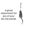 GoCat GC00012 Ostrich Tickler Stick Toy, 18-Inch