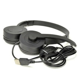 On Ear NEW--On Ear USB Headset w/Fold-Away Noise Canceling Microphone & Inline Controls