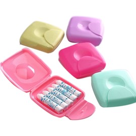 Portable Sanitary Towels for Personal Tampons, Storage Box for On The Go, Random Colour