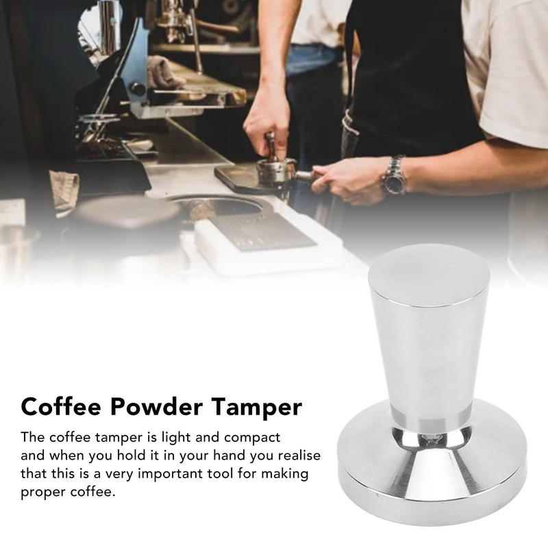 Coffee Tamper Stainless Steel Solid Handheld Coffee Filling Powder Press