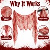 2 pcs Halloween Bloody Gauze Decorations, Horror Bloody Cloth Door
