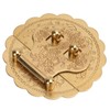 Brass Hasp Buckle Lock Retro Design 8cm Diameter Rust Resistance