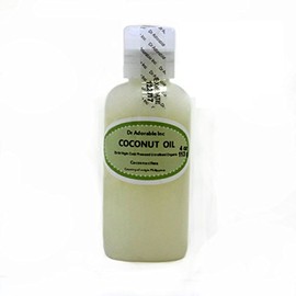 Dr Adorable - 4 oz - Coconut Extra Virgin Oil - 100% Pure Natural Organic Cold Pressed