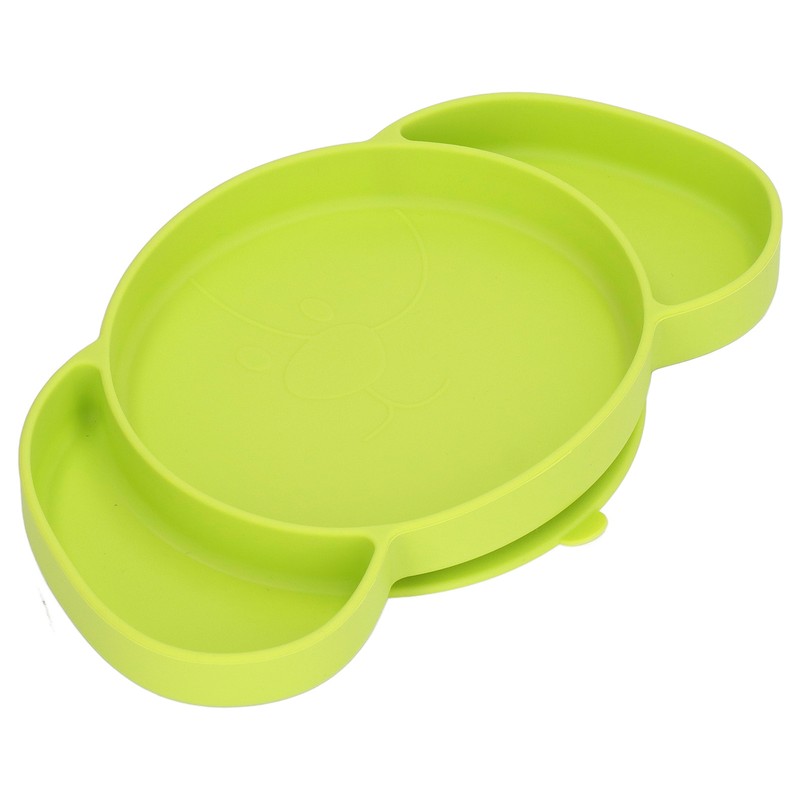 Kids Divided Plates Safe Silicone Foldable Prevent Slipping Toddler Suction