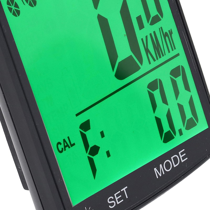 Bike Computer, 2.8in Backlight LCD Screen Display Wireless Bicycle Speedometer