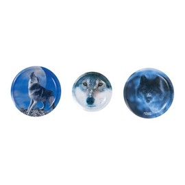 SCHOOL-MOOD Patchies Set of 3 for Wolf School Bag, Multi-Coloured