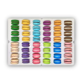 48 Macarons Mix - French Cookies - Baked Upon Order Macaroons with Recipe from France
