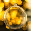 Yolli Clear Bauble x1 Fillable Christmas Decoration (60mm)