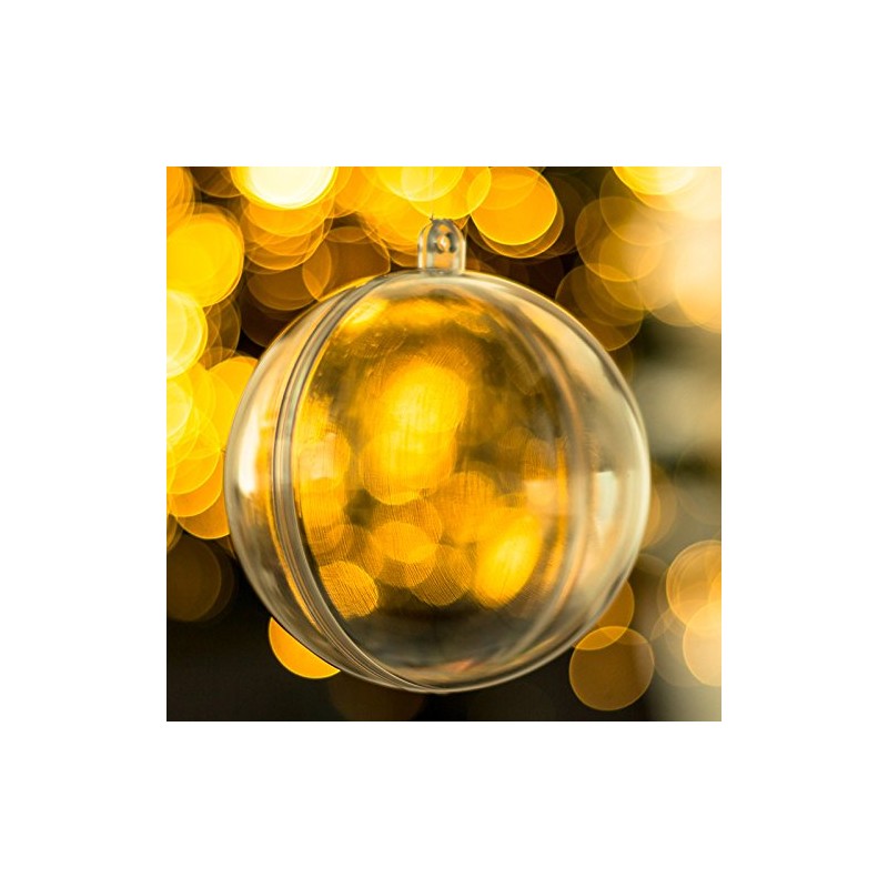 Yolli Clear Bauble x1 Fillable Christmas Decoration (60mm)