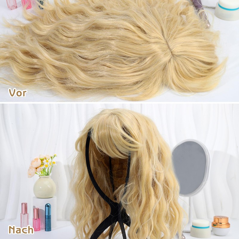 Lvefyti Pack of 2 50 cm High Wig Stands, Adjustable
