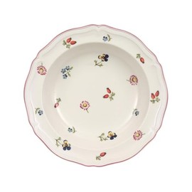 Villeroy & Boch Petite Fleur Salad/Cereal Bowl, Premium Porcelain, Made in Germany, 8 in Diameter, 10 oz Capacity, White/Multicolored