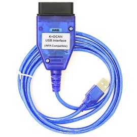 Autogeek - Interruptor de cable K+DCAN OBD2 FTDI FT232RL Herramientas EDIABAS NCS Expert ISTA