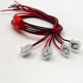 OUMICCARD Car Door Handle Light Green LED Illuminated Indicator Light Concealed installation Door Atmosphere light Universal 12V model Ship Engineering Vehicle Decoration (4PCS)