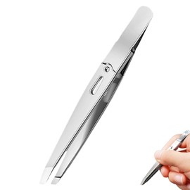 Tweezers for Women Facial Hair, Professional Precision Eyebrow Tweezers for Women and Men, German Premium Stainless Steel Slanted Hair Removal Pluckers