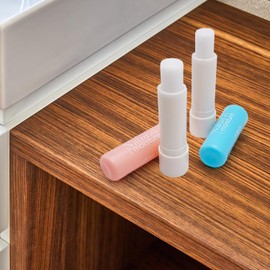 Pack of 2 Lip Balm - Moisturising Balm 24 Hours with Flavours of Cherry and Green Apple - Nourishes, Protects and Repairs Dry and Cracked Lips - Natural and Gentle Formula