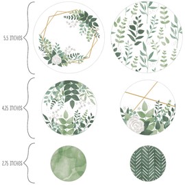 Big Dot of Happiness Boho Botanical - Greenery Party Giant Circle Confetti - Party Decorations - Large Confetti 27 Count