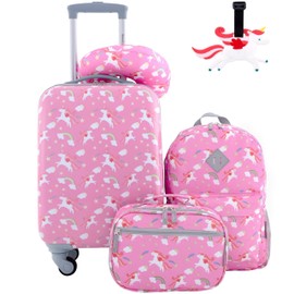 Travelers Club 5 Piece Kids' Luggage Set, Unicorn